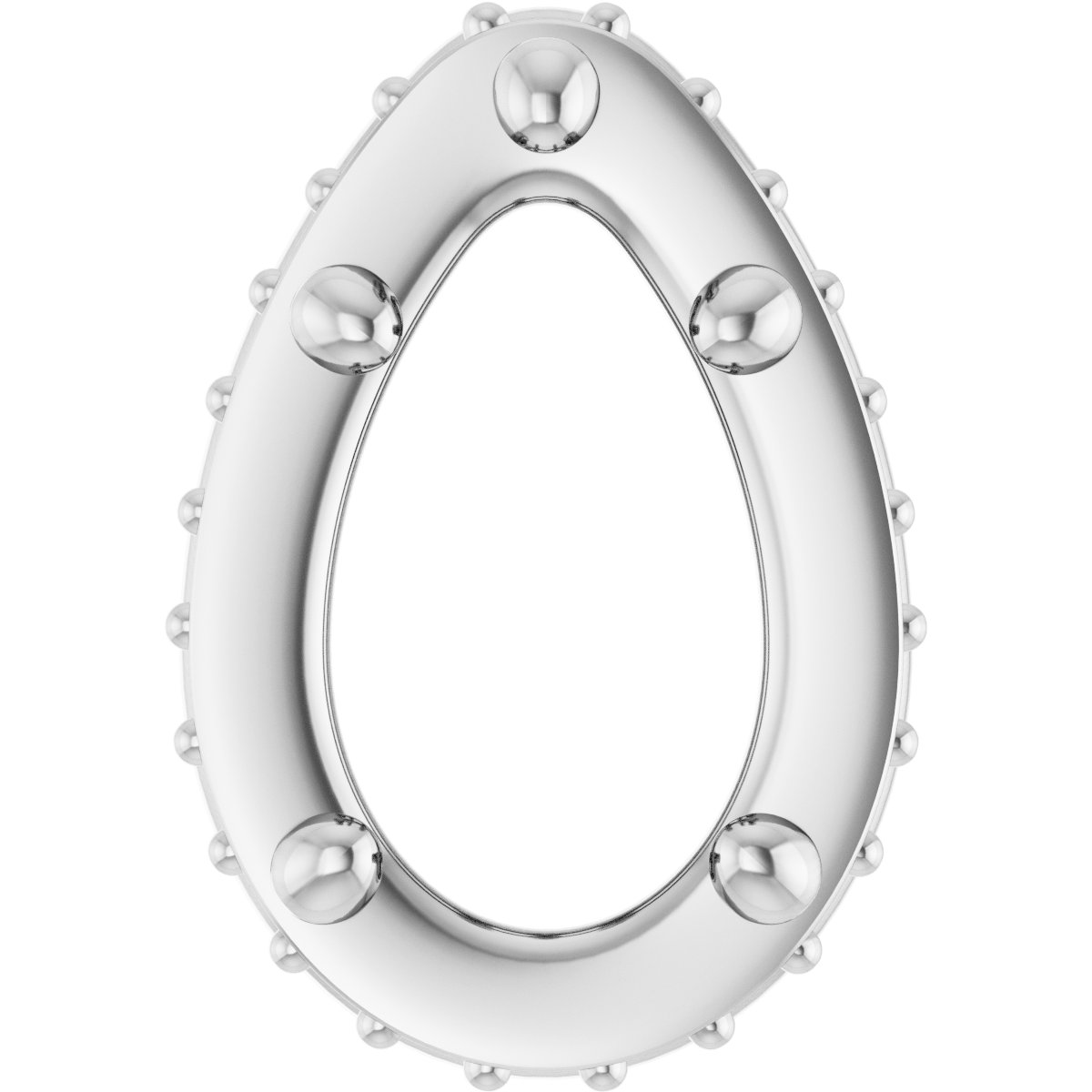 Hidden Halo-Style Bezel-Style Pendant