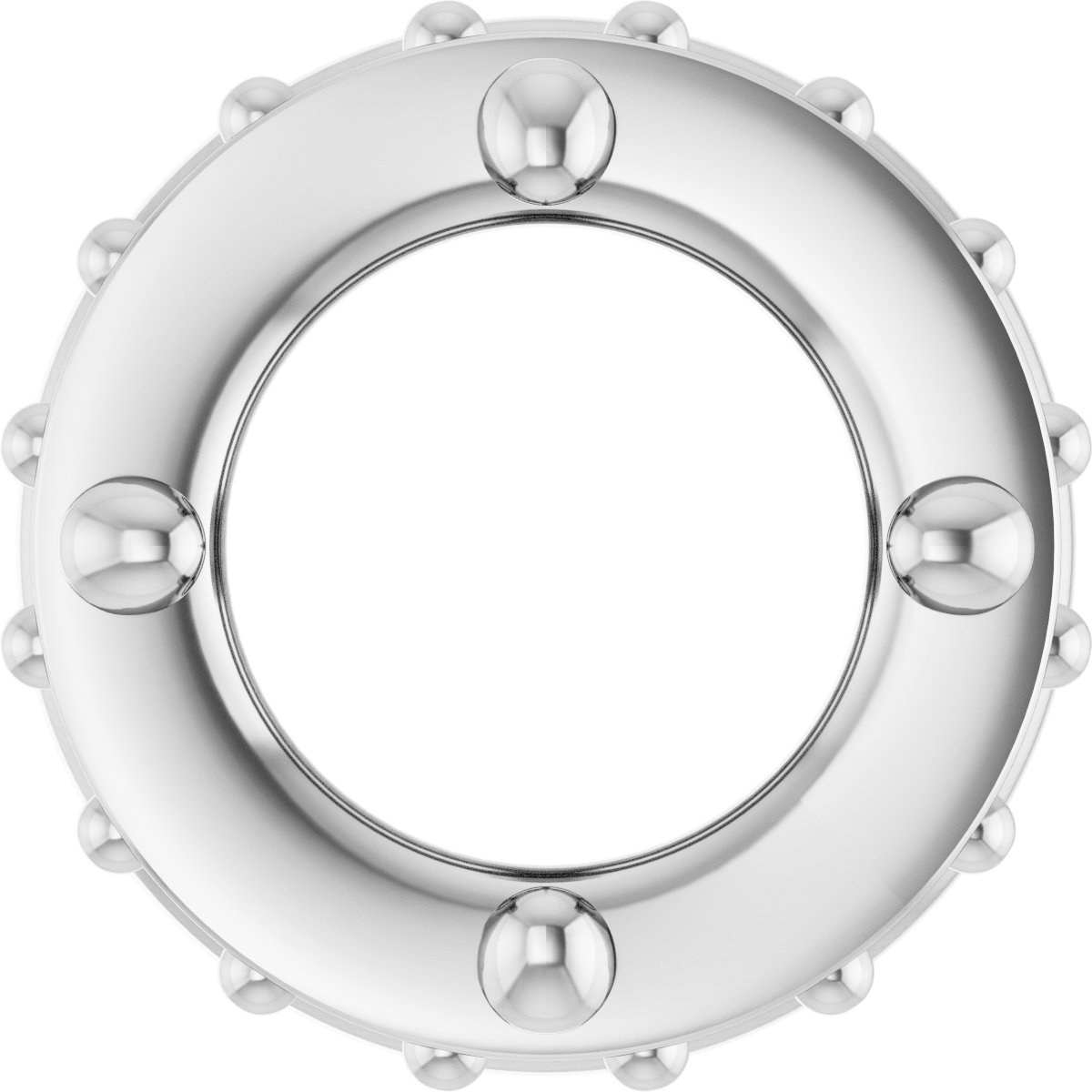 Hidden Halo-Style Bezel-Style Pendant