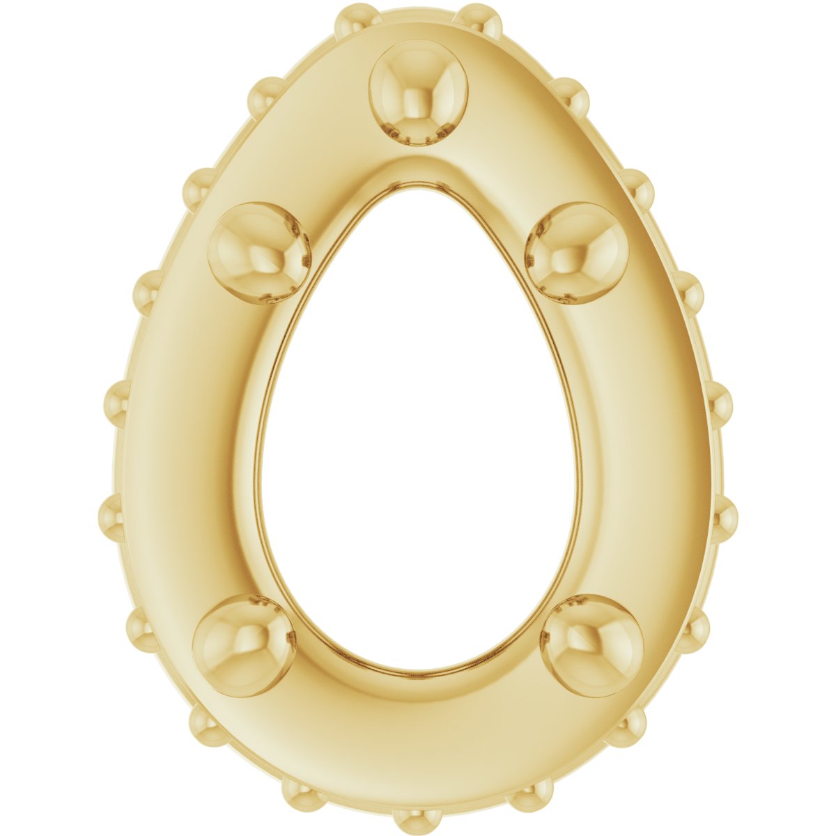 Hidden Halo-Style Bezel-Style Pendant