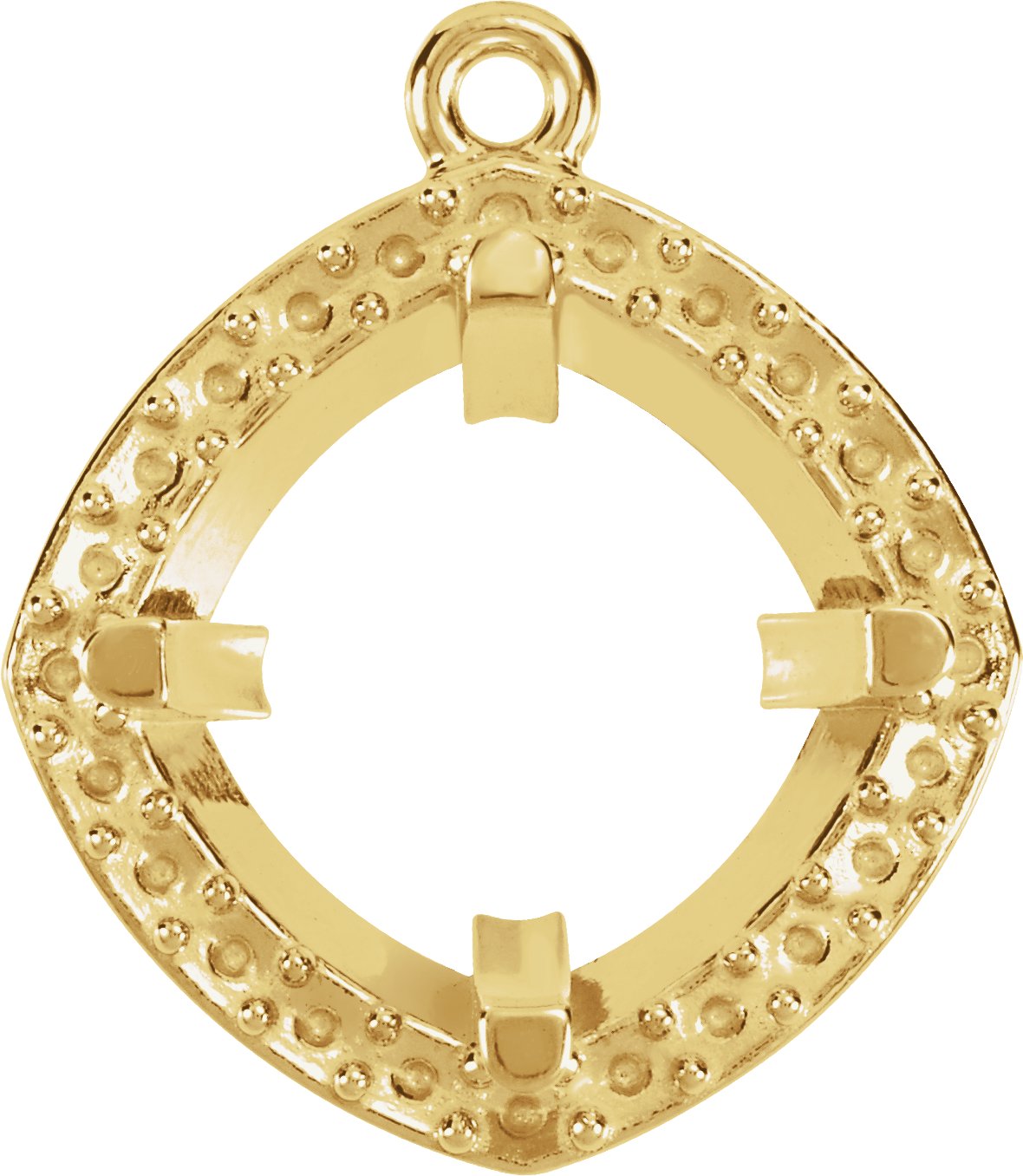Cushion Halo-Style Dangle