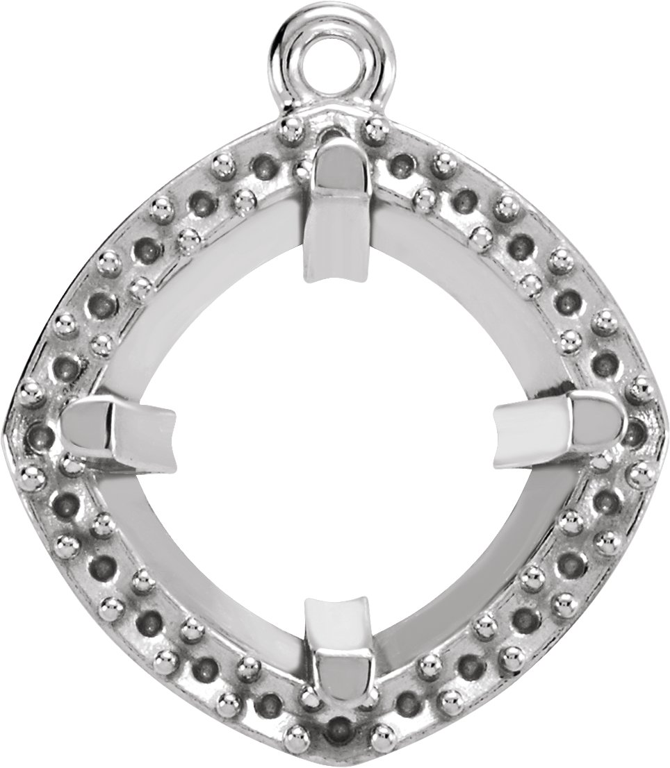 Cushion Halo-Style Dangle