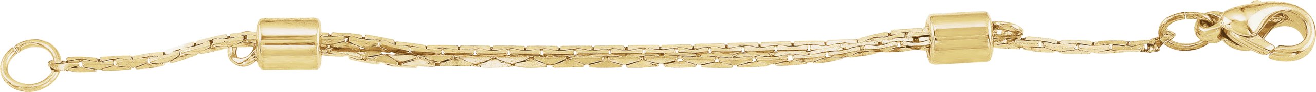 2in 14K Yellow Gold Box Chain Extender (1mm)