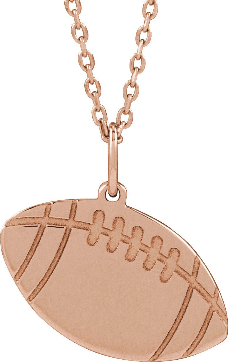 Engravable Sports Ball Necklace or Pendant