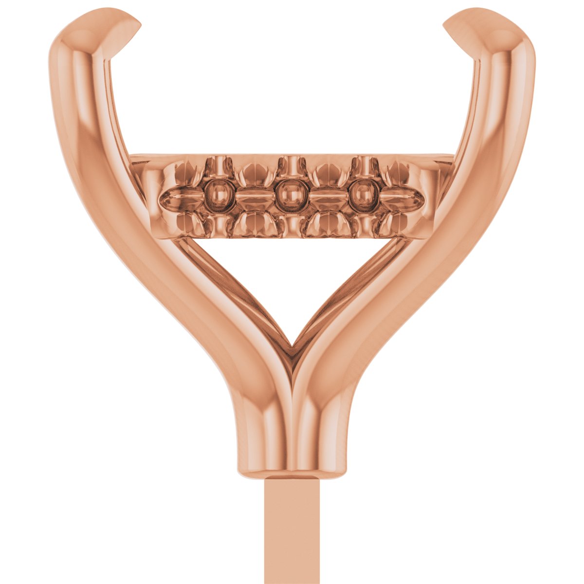 4-Prong Pre-Notched Claw Hidden Halo-Style Peg Setting