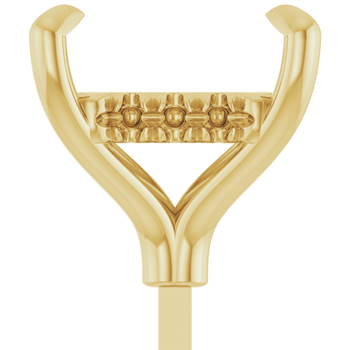 4-Prong Pre-Notched Claw Hidden Halo-Style Peg Setting