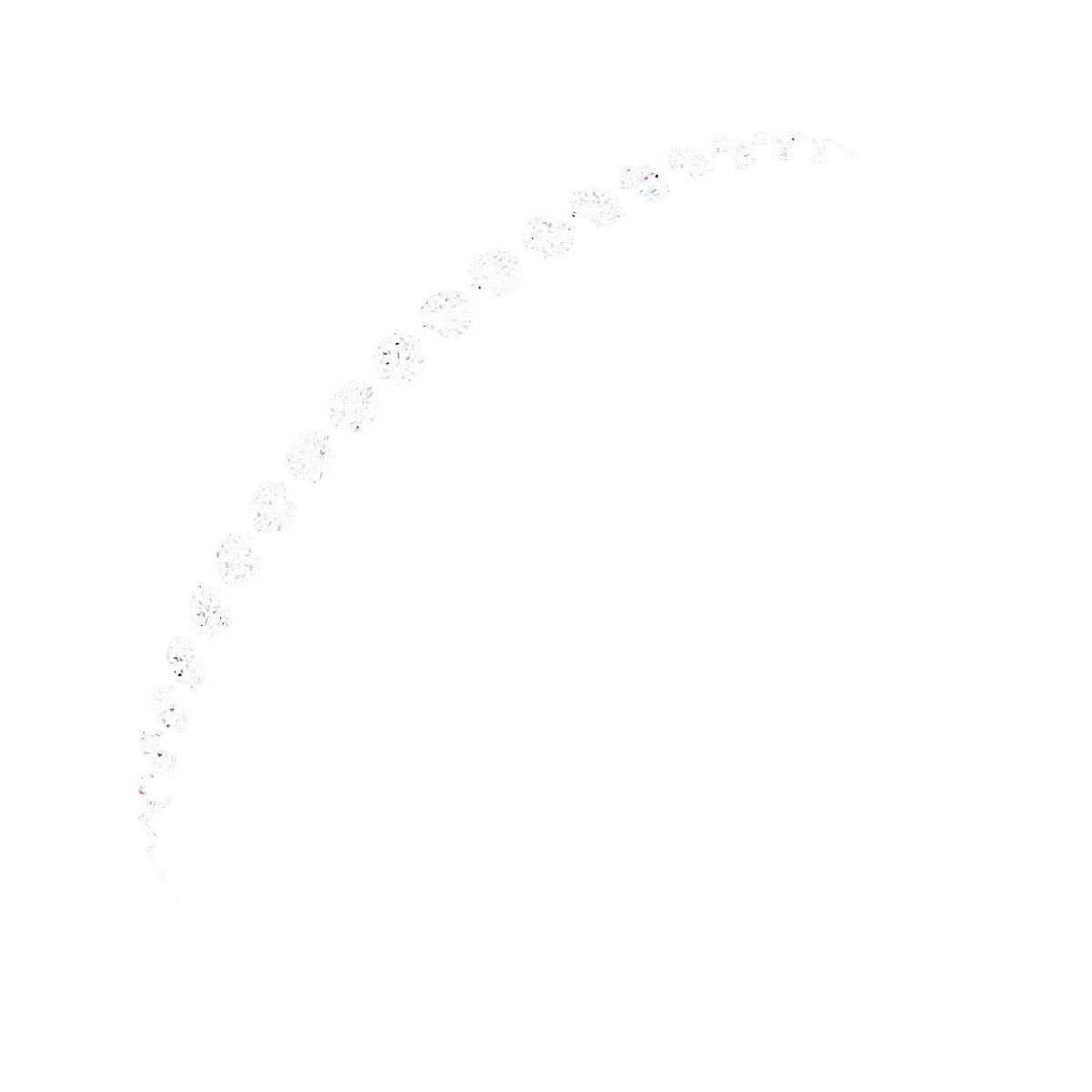 1/4 CTW Natural Diamond Floral Accented Band  – 14K White Gold
