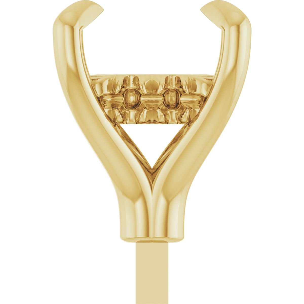 4-Prong Pre-Notched Claw Hidden Halo-Style Peg Setting