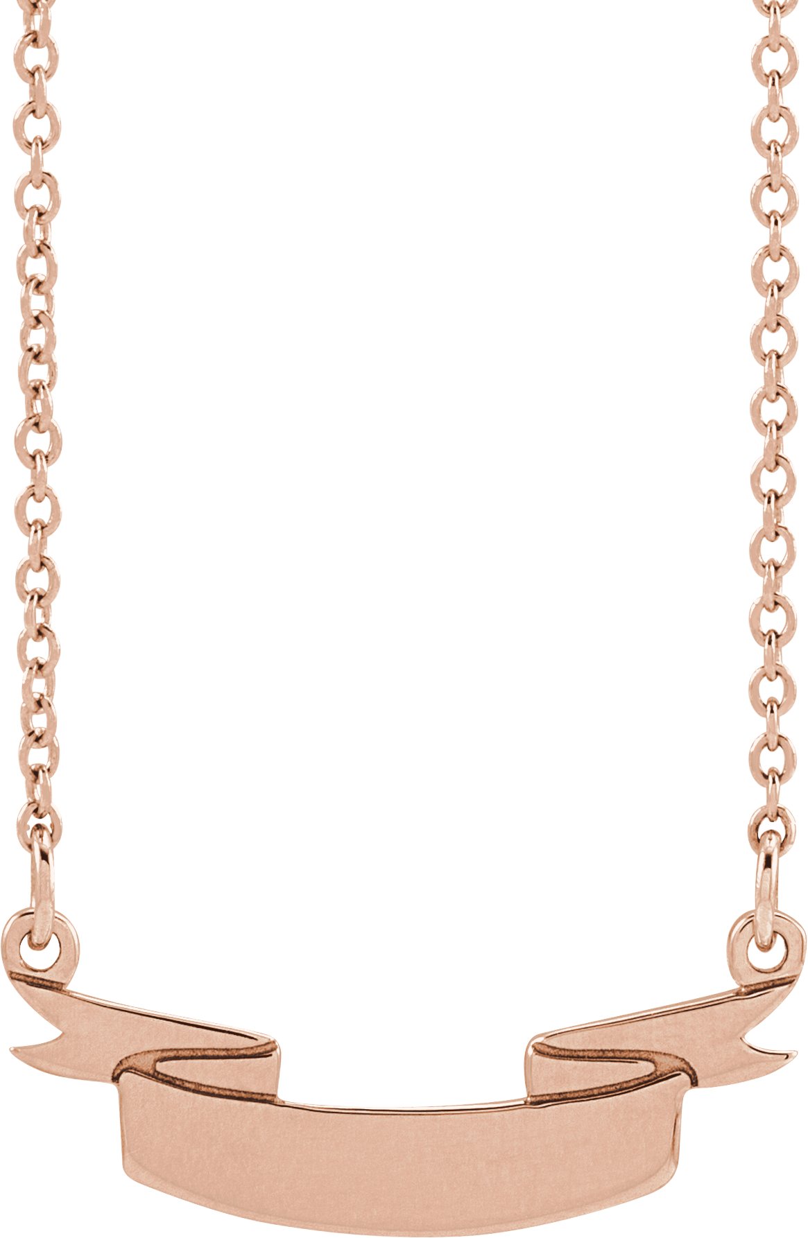 Engravable Ribbon Necklace or Center
