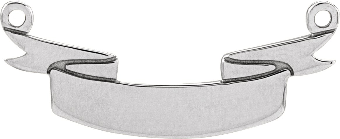 Engravable Ribbon Necklace or Center