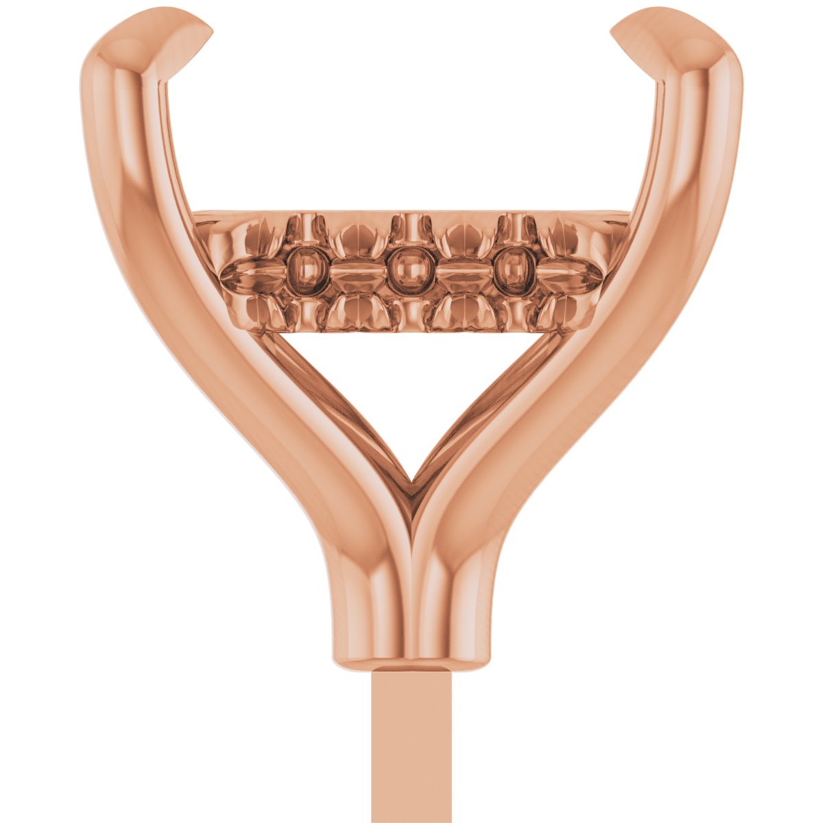 4-Prong Pre-Notched Claw Hidden Halo-Style Peg Setting