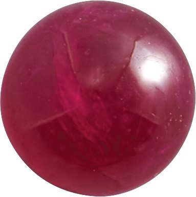 Round Natural Cabochon Ruby