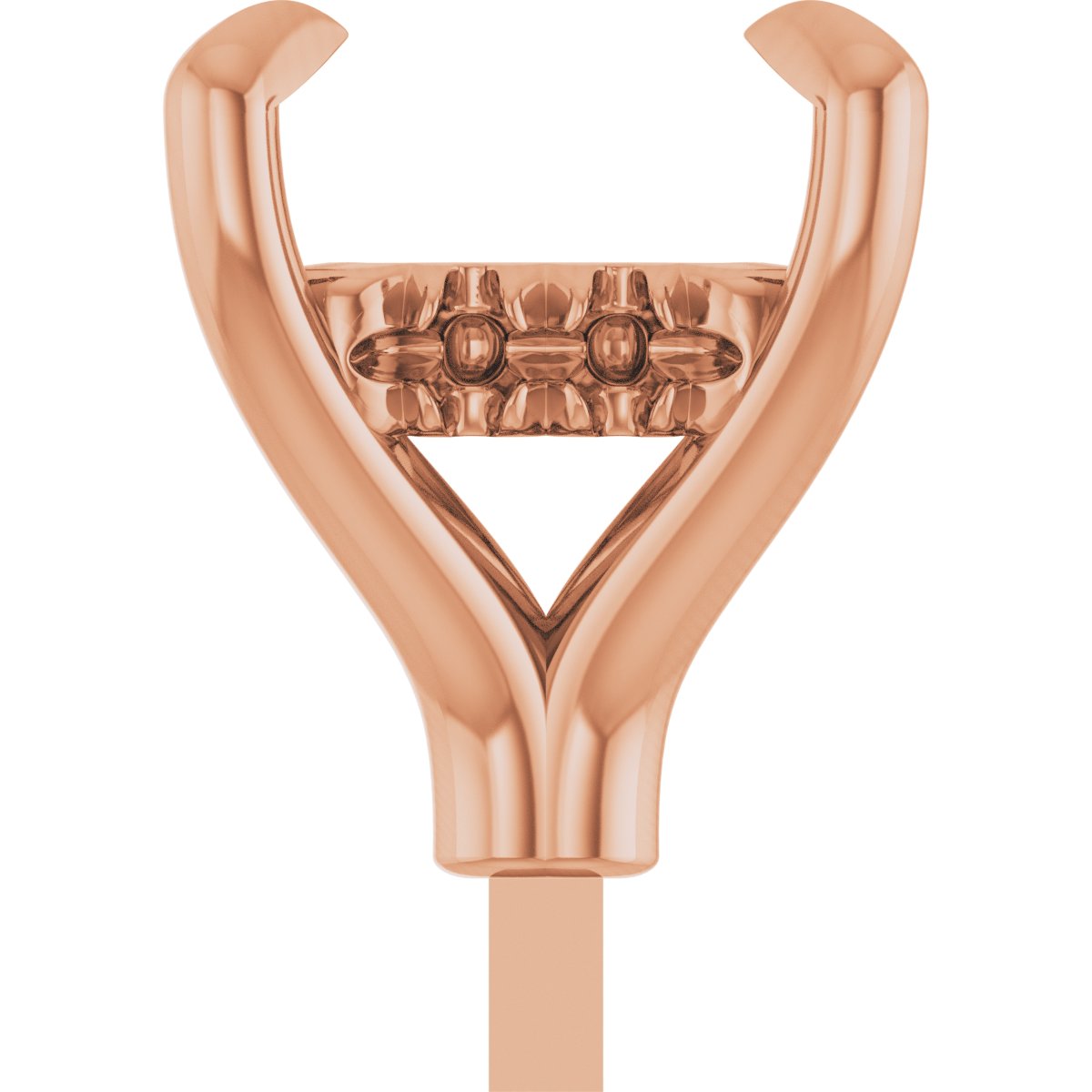 4-Prong Pre-Notched Claw Hidden Halo-Style Peg Setting