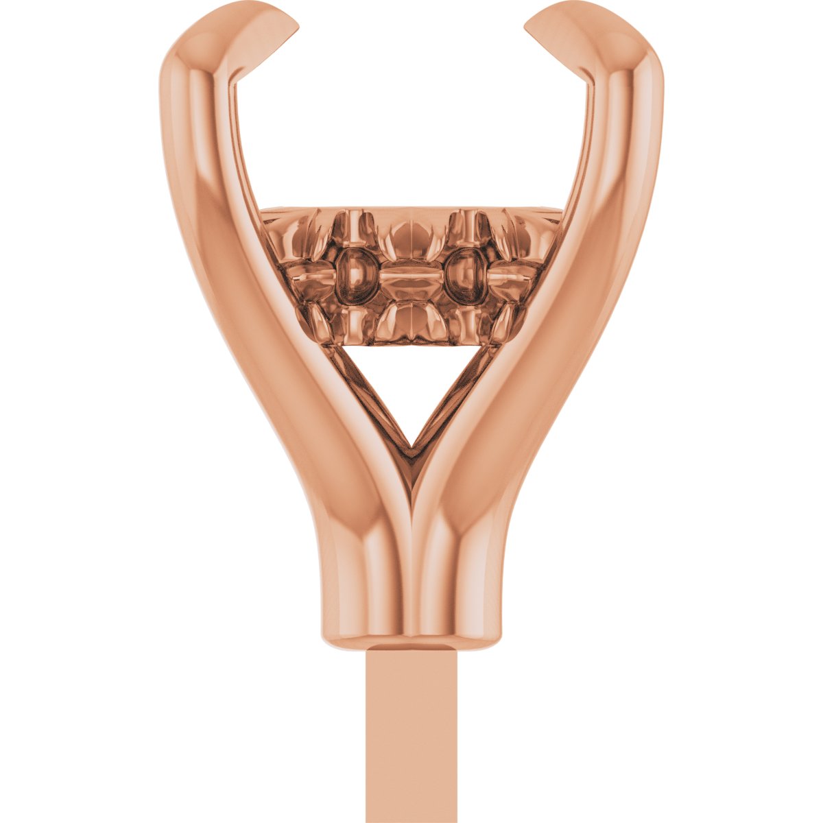 4-Prong Pre-Notched Claw Hidden Halo-Style Peg Setting