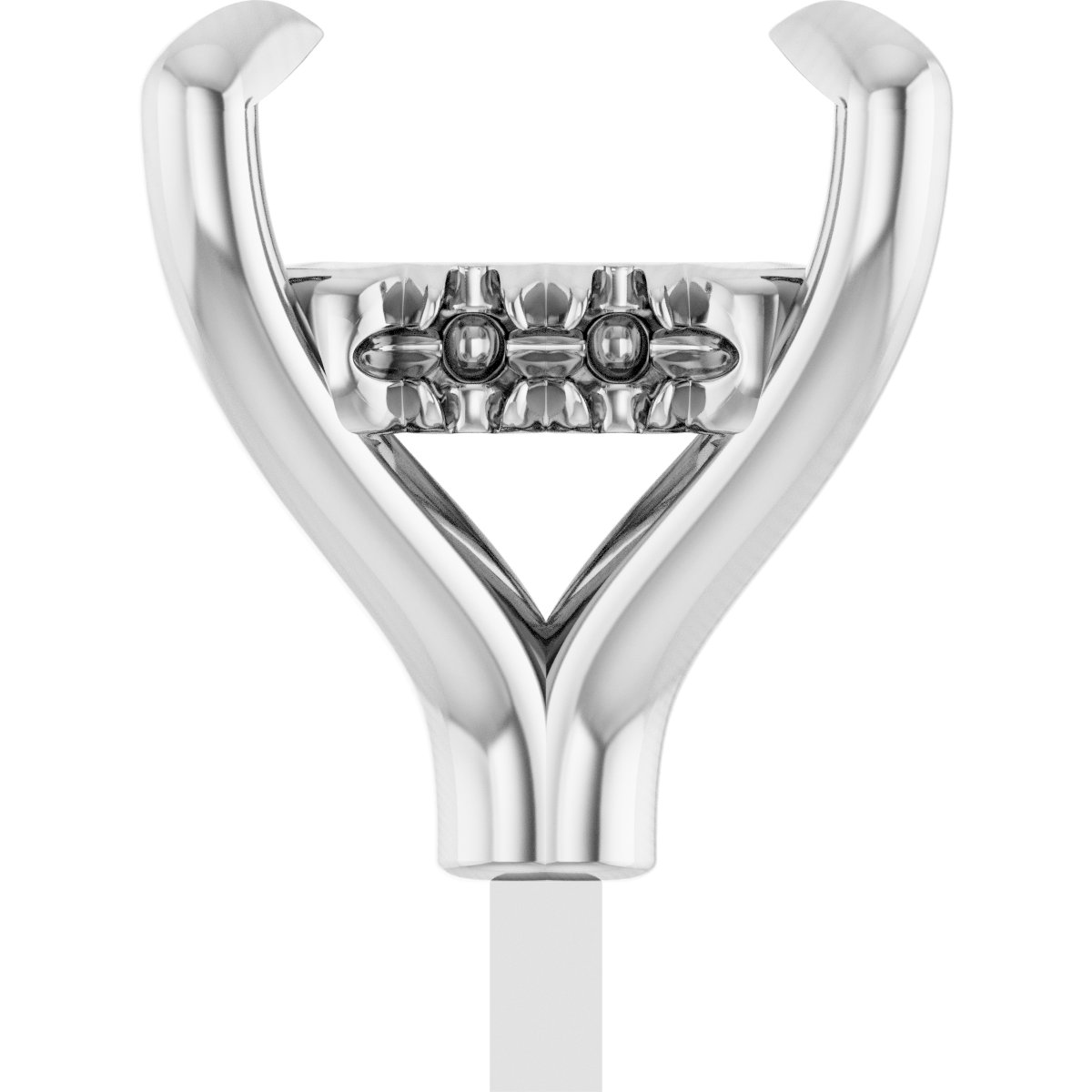 4-Prong Pre-Notched Claw Hidden Halo-Style Peg Setting
