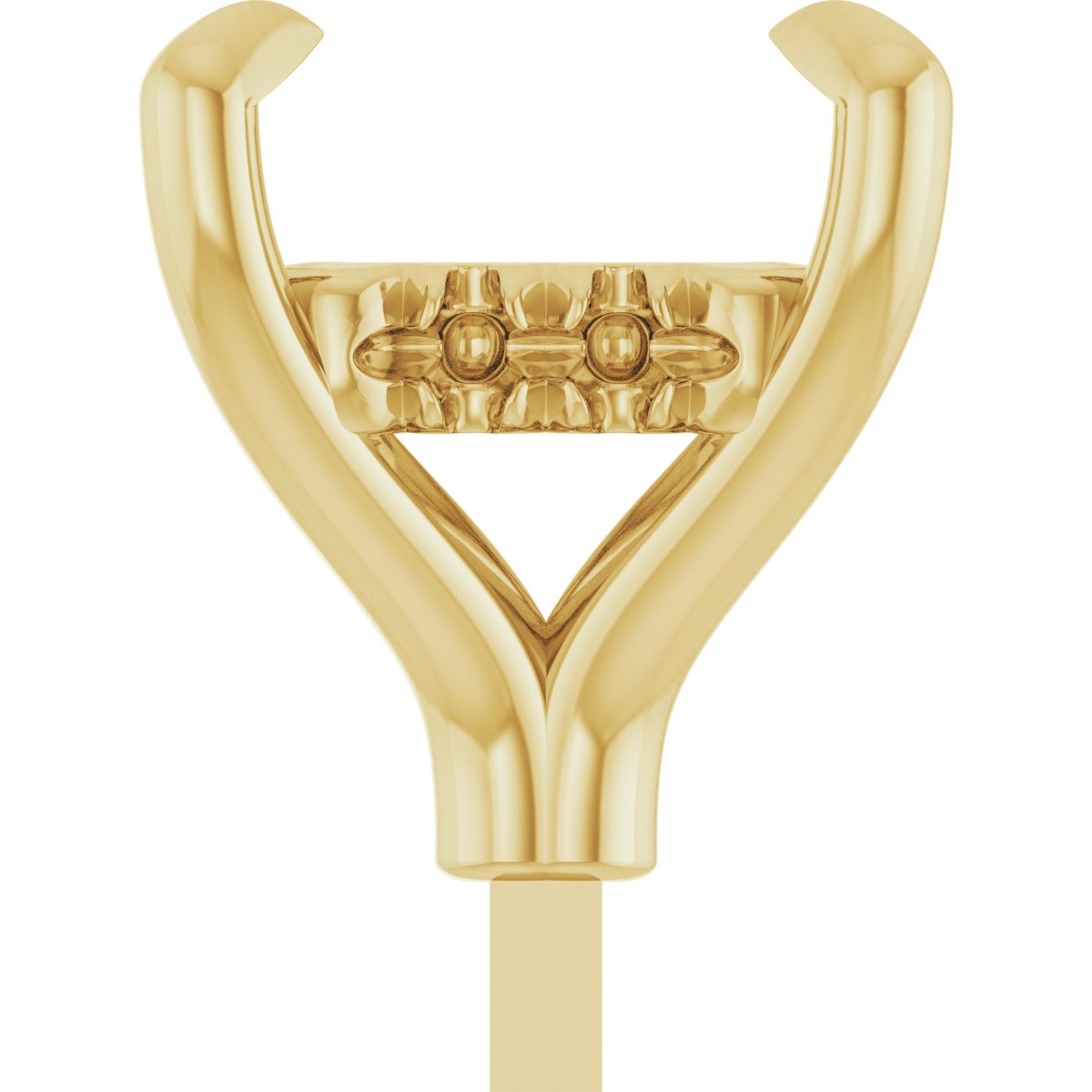 4-Prong Pre-Notched Claw Hidden Halo-Style Peg Setting