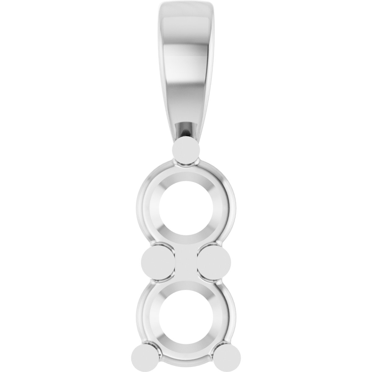 Round Two-Stone Pendant