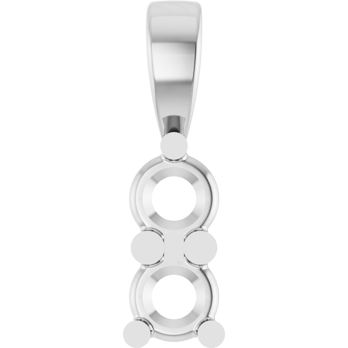 Round Two-Stone Pendant