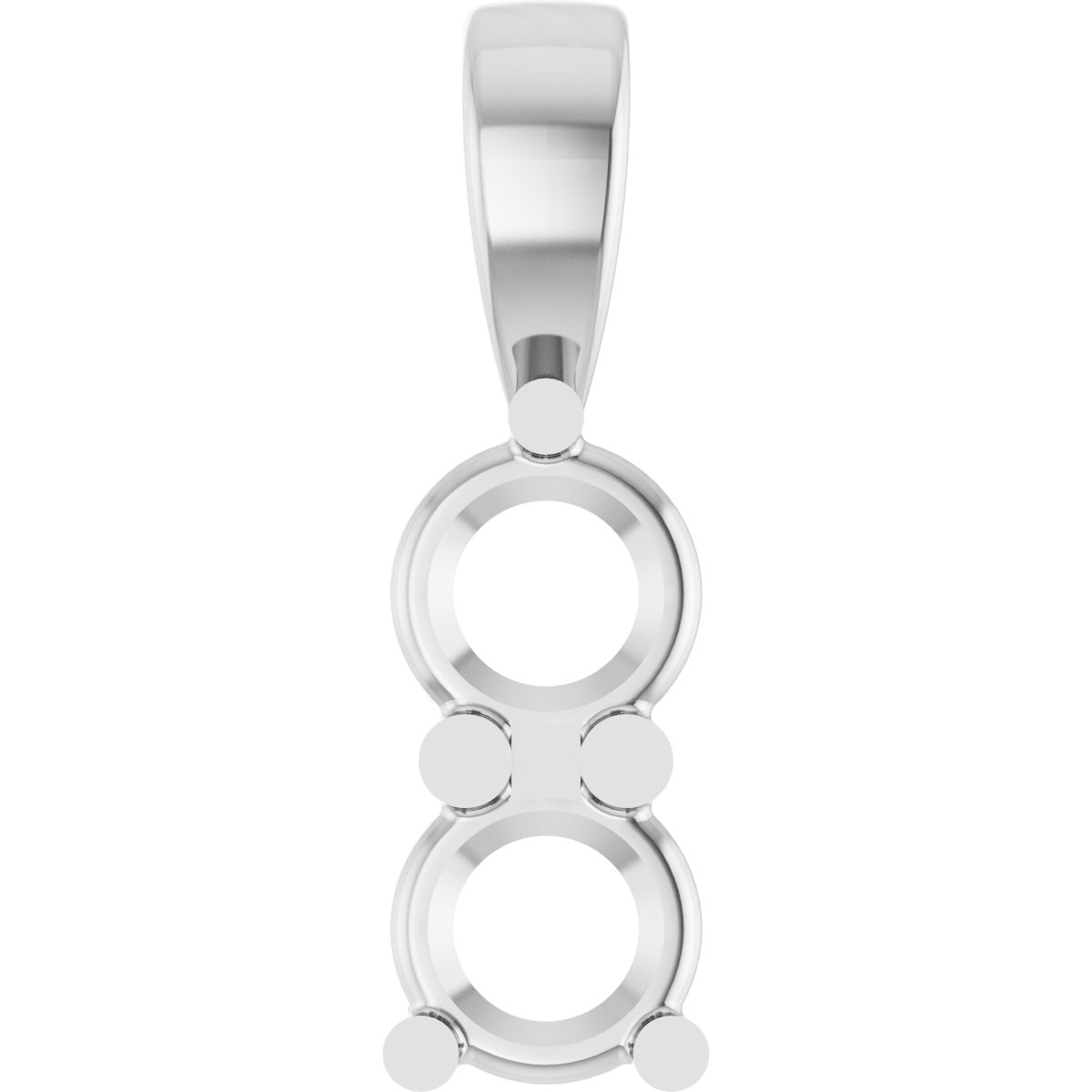 Round Two-Stone Pendant