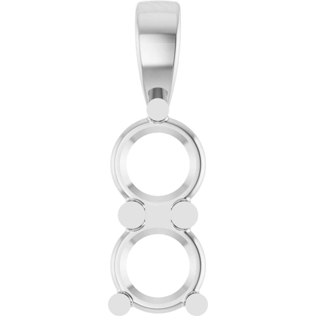 Round Two-Stone Pendant
