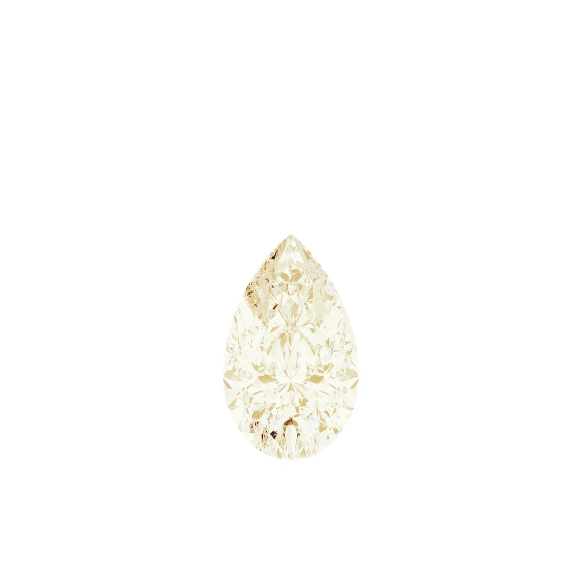 Bezel-Set Solitaire Puffed Dangle