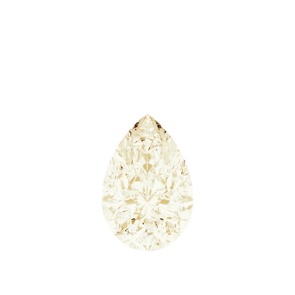 Bezel-Set Solitaire Puffed Dangle
