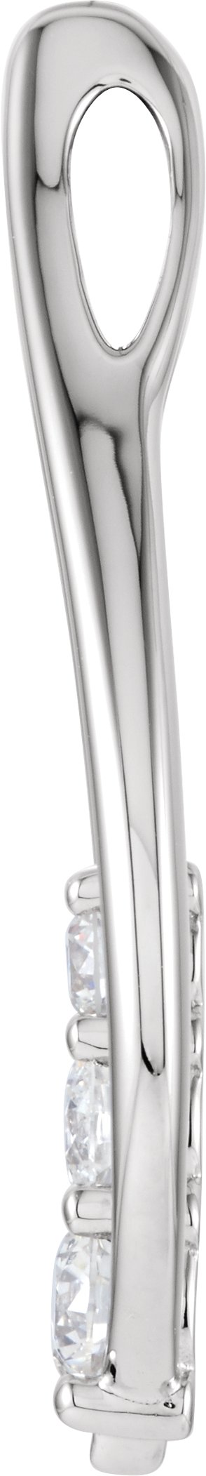 Alternative view of Three-Stone Freeform Pendant