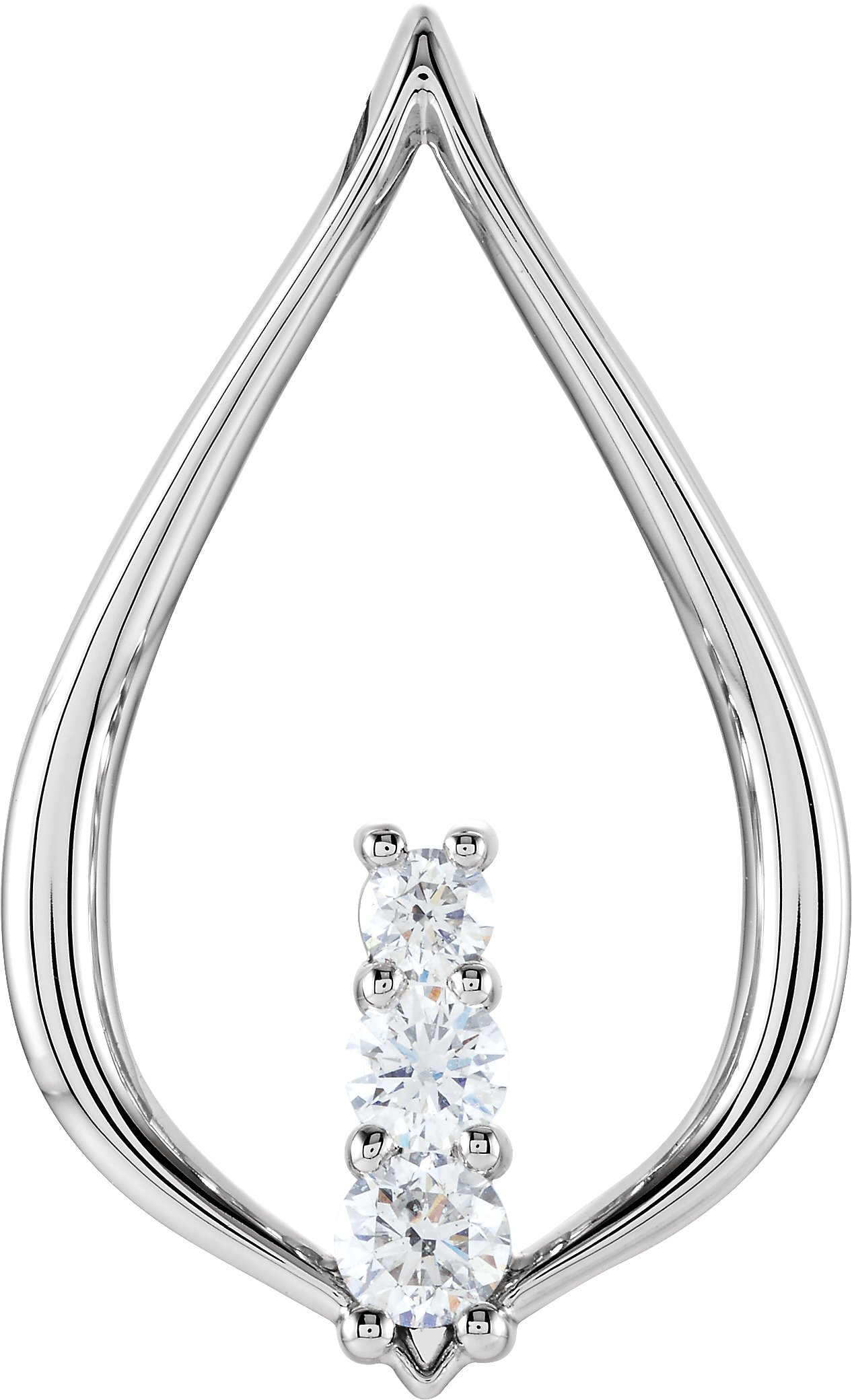 Three-Stone Freeform Pendant