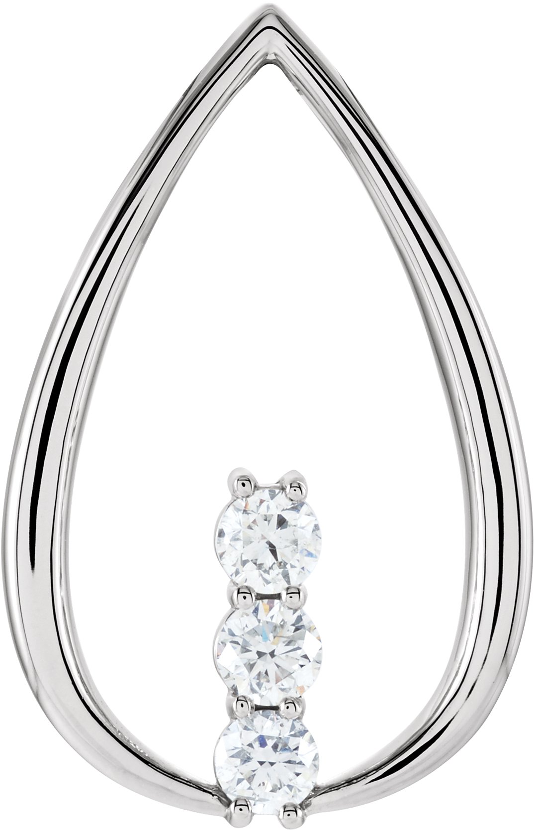 Three-Stone Freeform Pendant