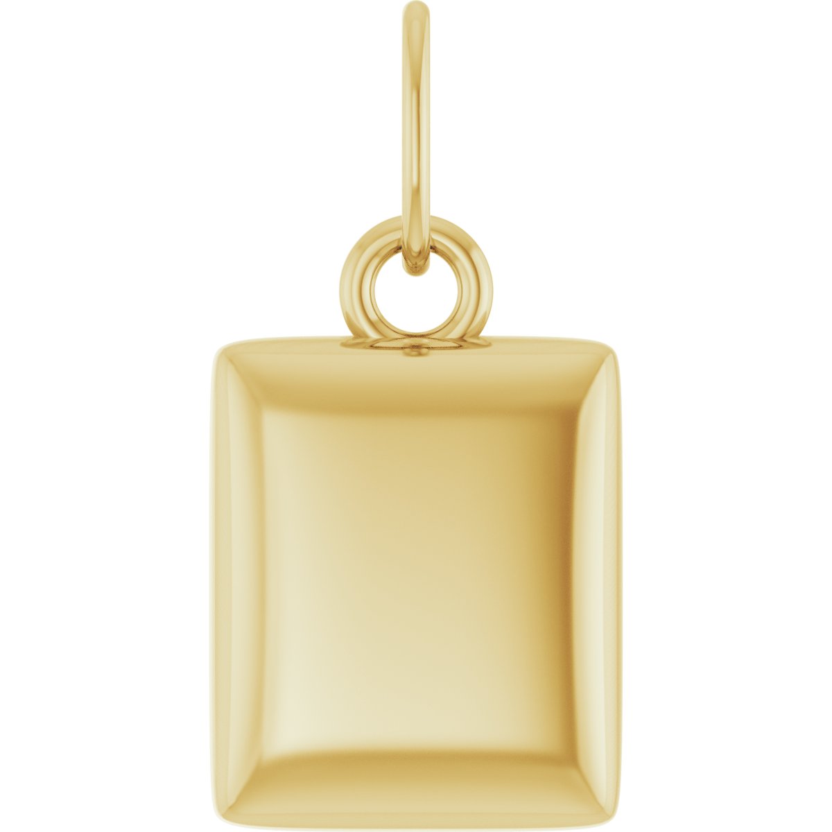 Engravable Puffed Dog Tag Necklace or Pendant
