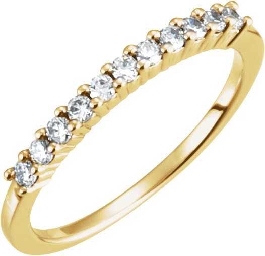 14K Yellow 1/5 CTW Lab-Grown Diamond  Anniversary Band