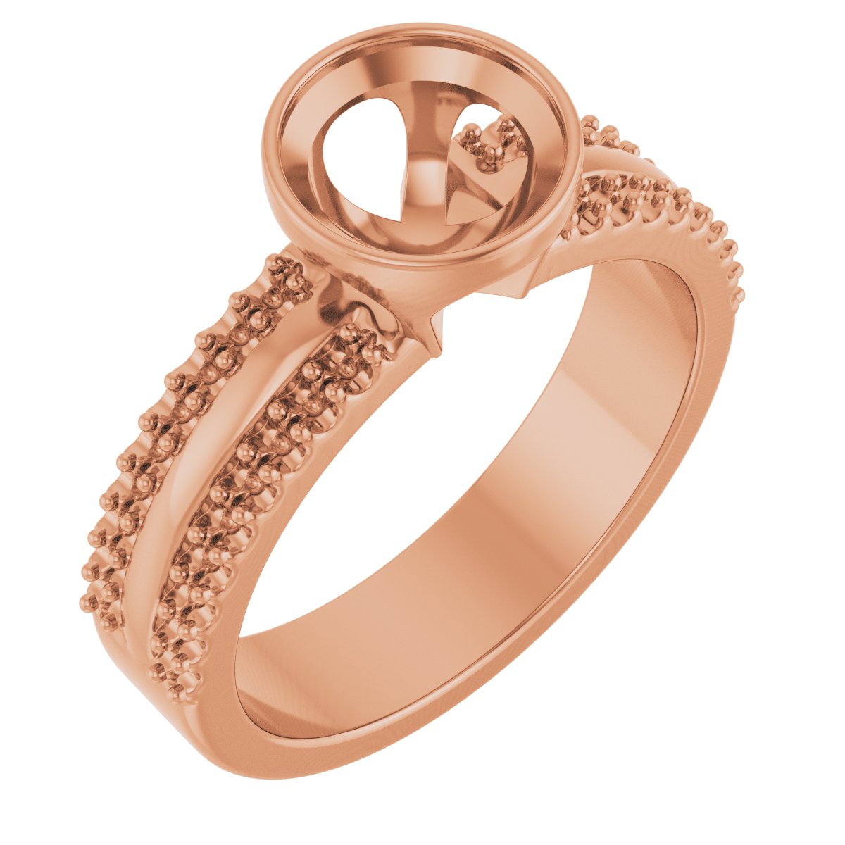 Bezel-Set Accented Engagement Ring or Band