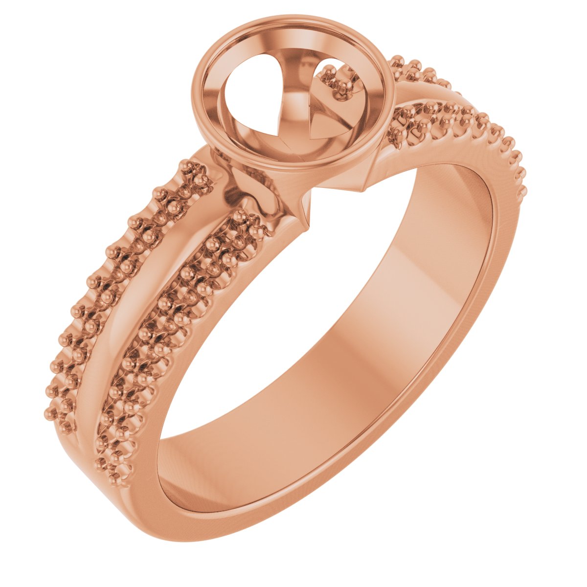 Bezel-Set Accented Engagement Ring or Band