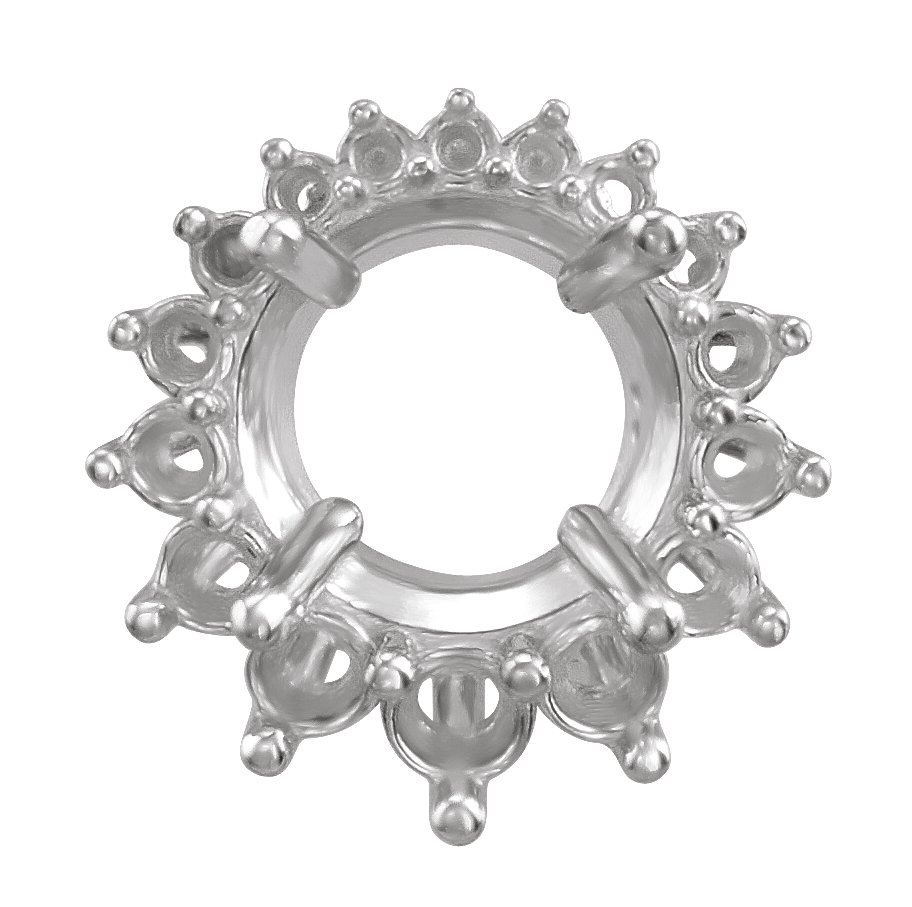 Graduated Halo-Style Slide Pendant