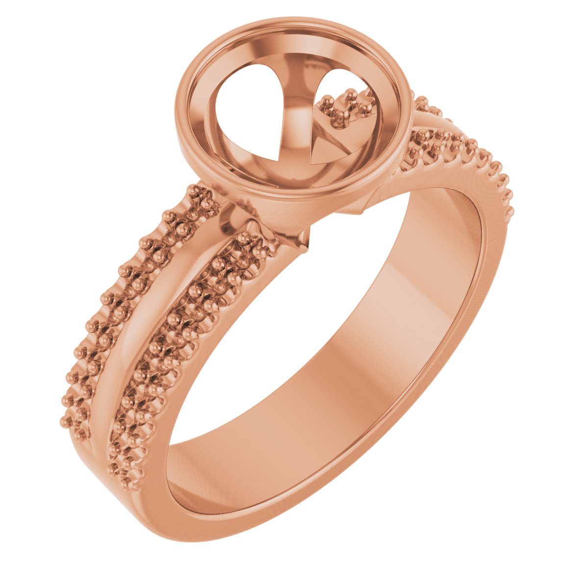 Bezel-Set Accented Engagement Ring or Band