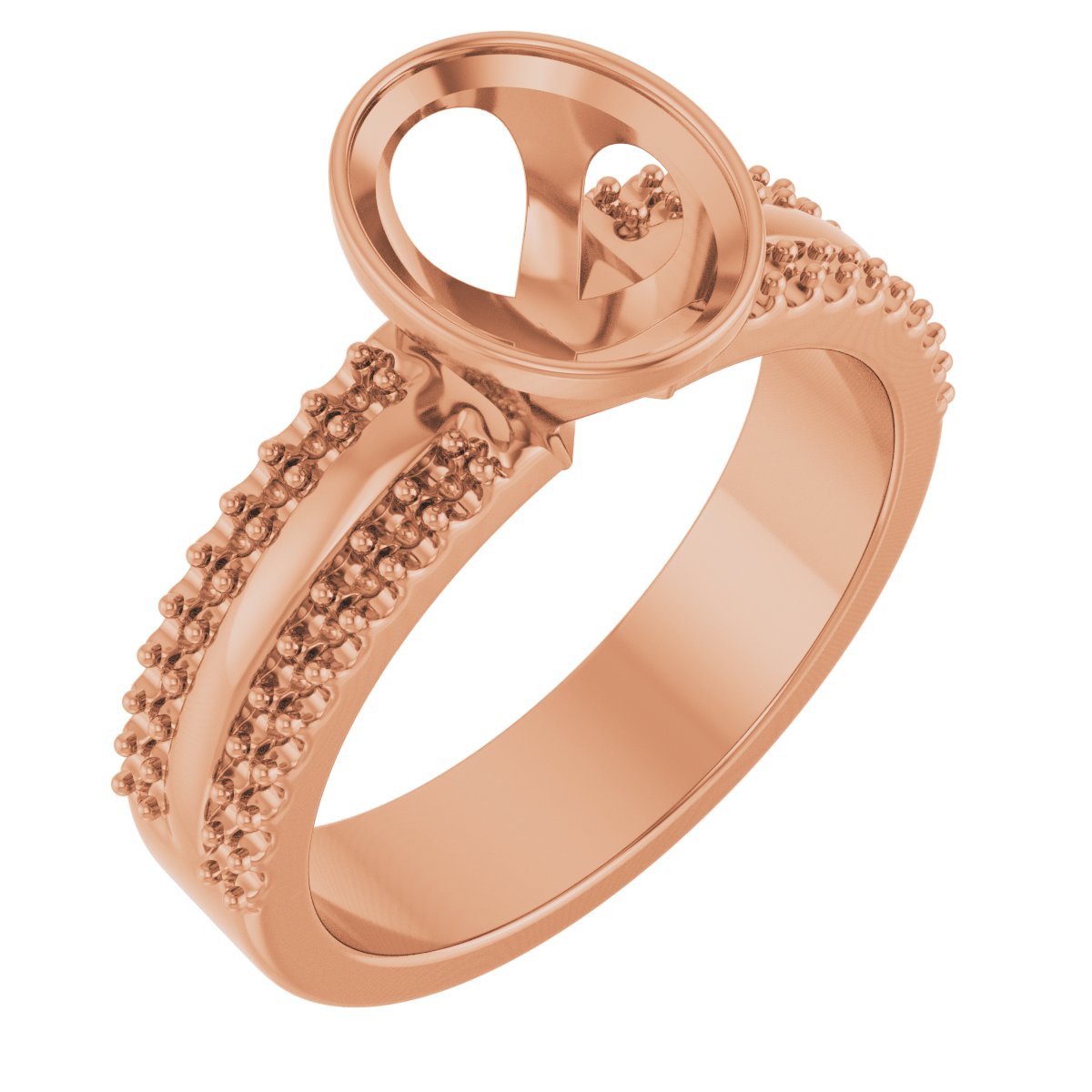Bezel-Set Accented Engagement Ring or Band