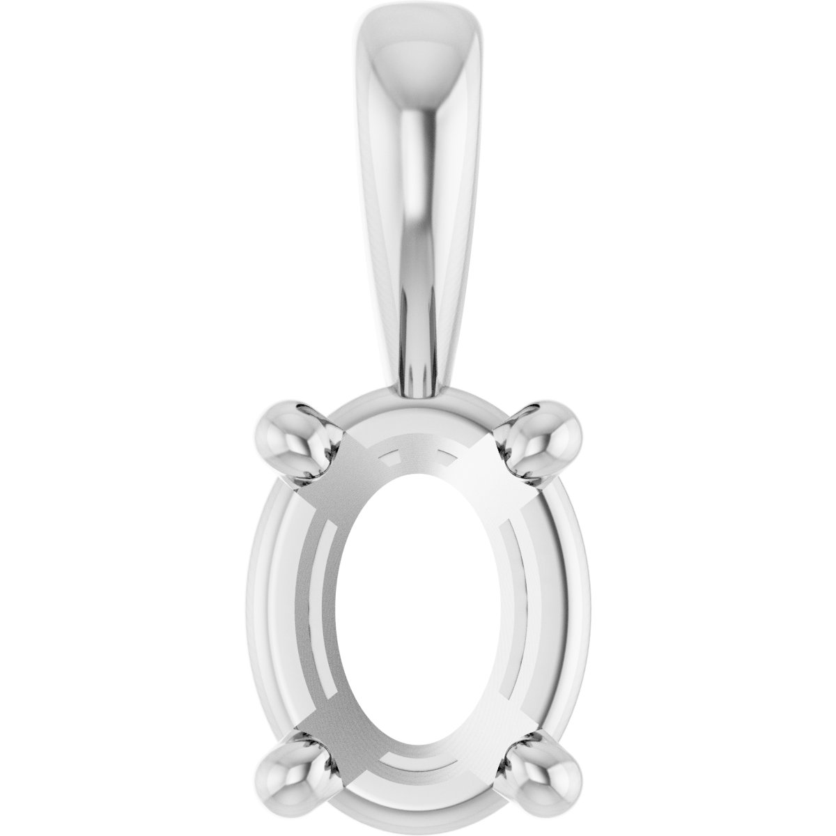Oval Solitaire Pendant