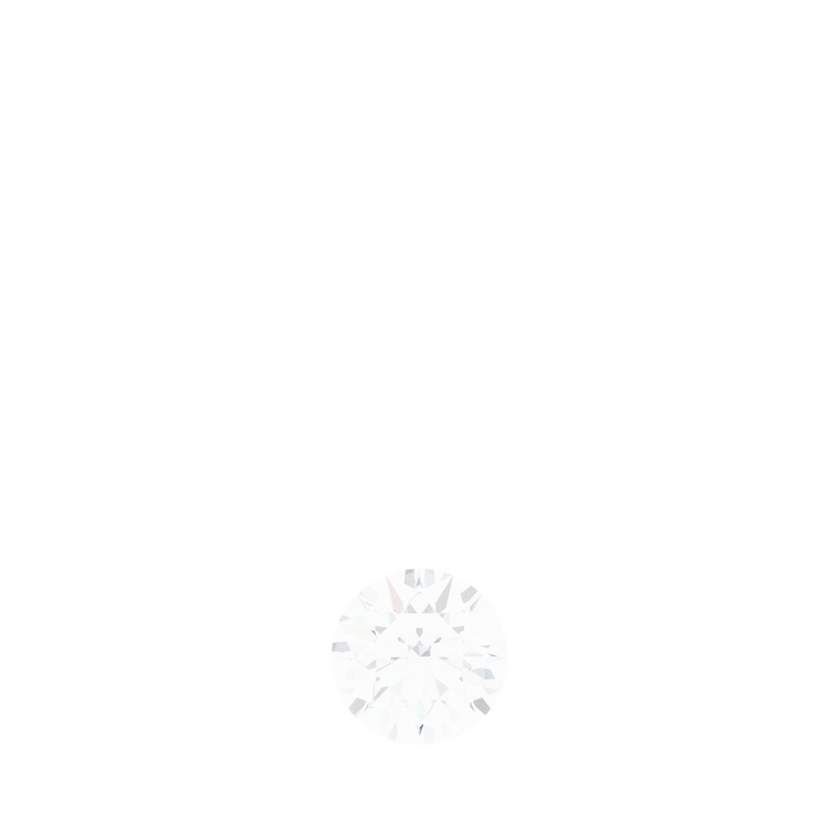 Puffed Solitaire Necklace or Charm/Pendant
