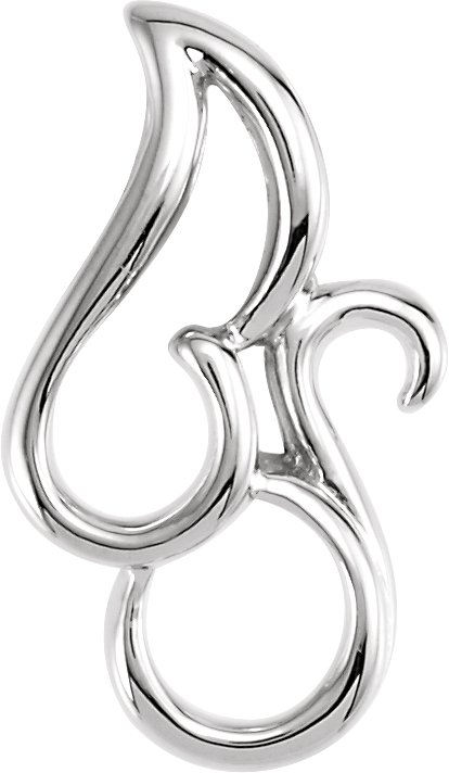 Sterling Silver Freeform Pendant 