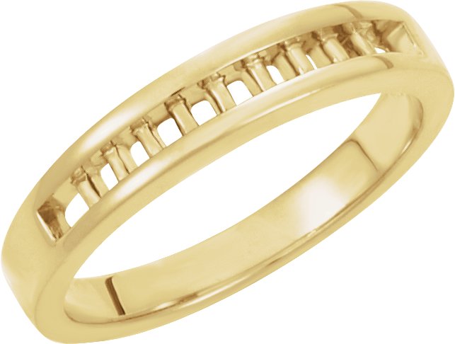 Accented Engagement Ring or Band