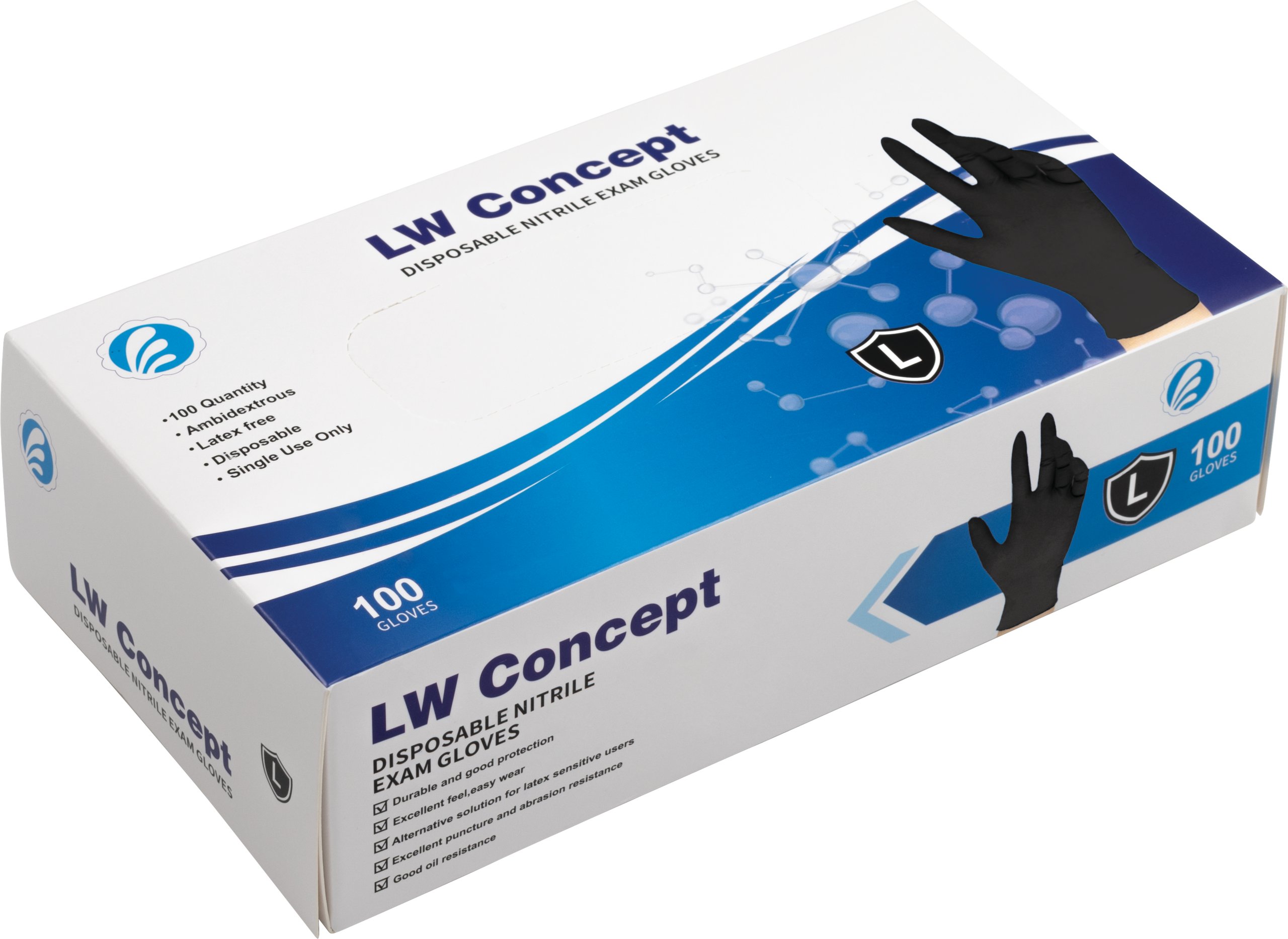 Direct Safety® Powder-Free Nitrile Gloves