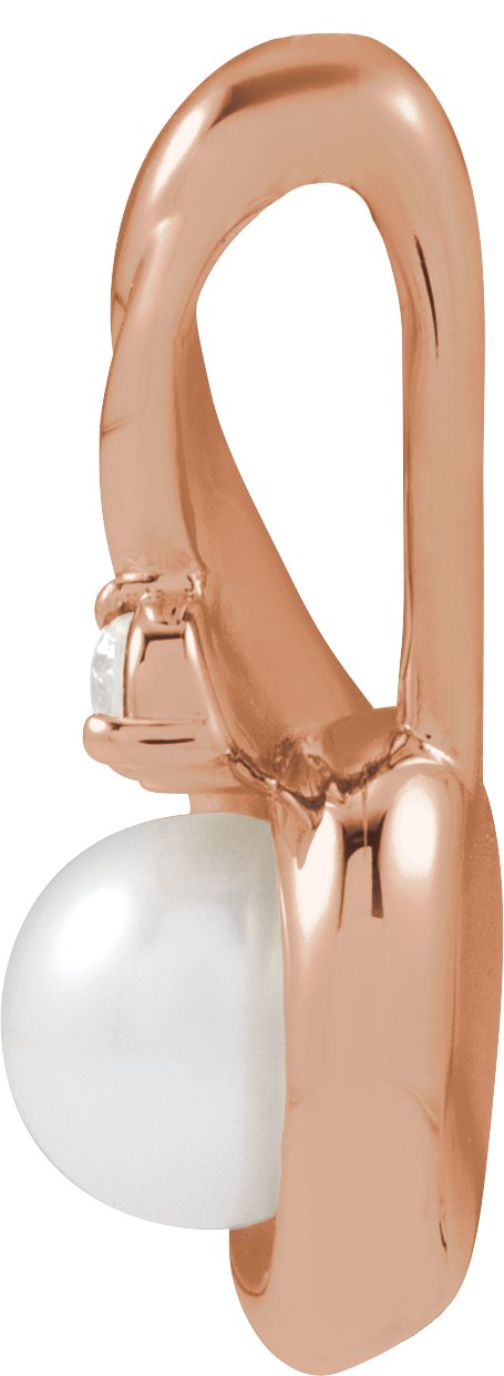 Alternative view of Accented Pearl Necklace or Pendant