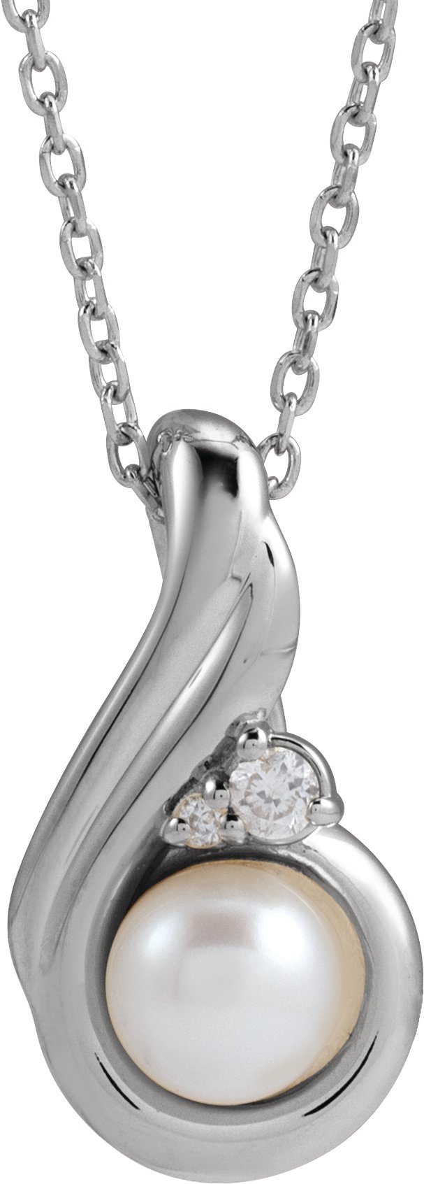 Accented Pearl Necklace or Pendant