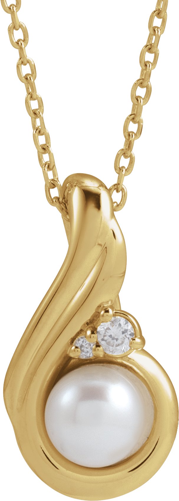 Accented Pearl Necklace or Pendant