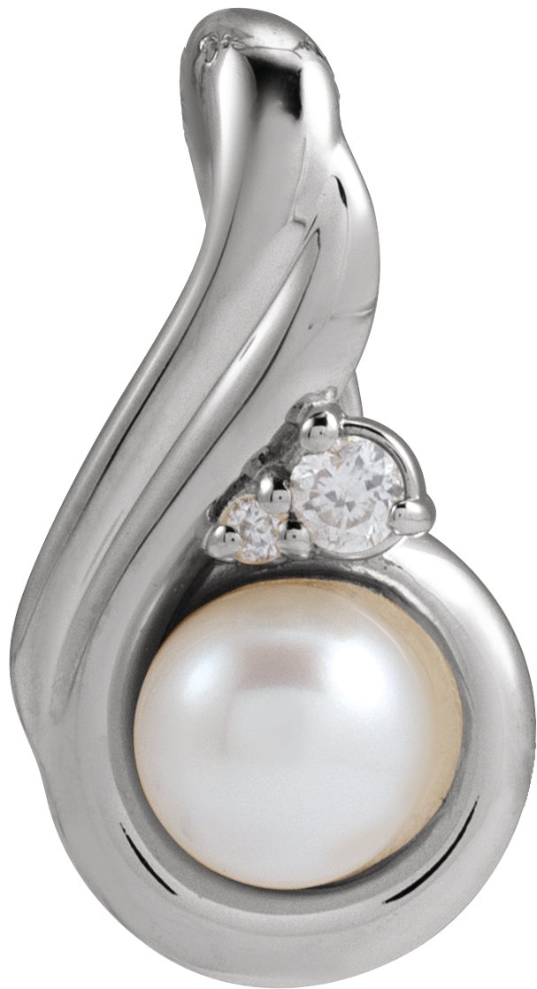 Accented Pearl Necklace or Pendant