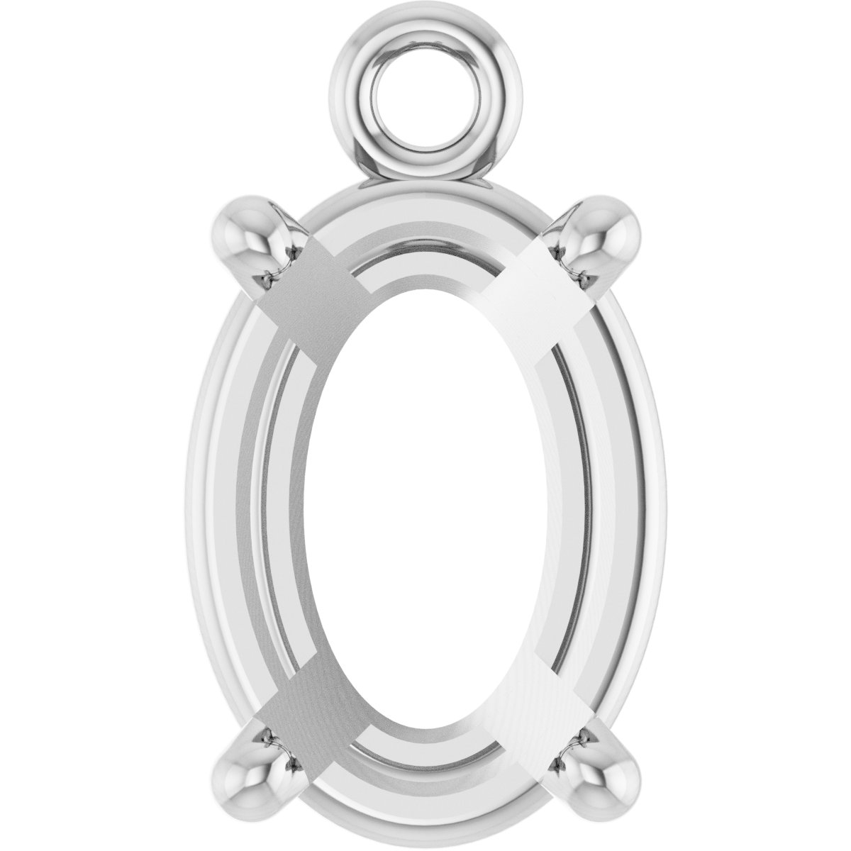 Round 4-Prong Basket Dangle