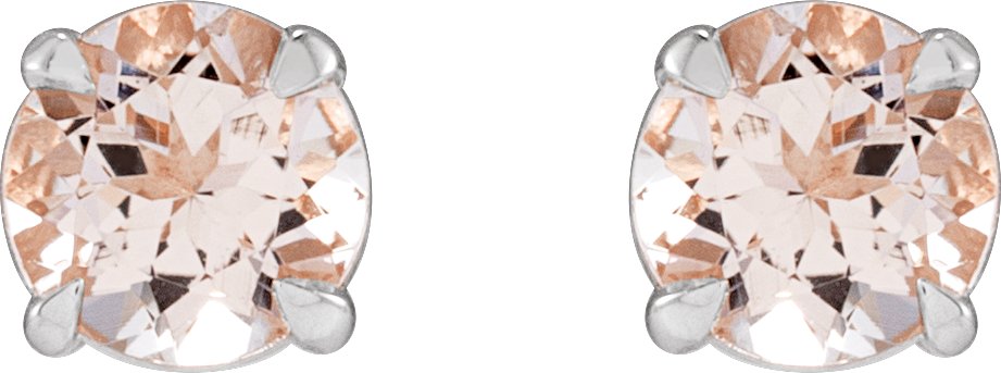 Alternative view of Round 4-Prong Claw Stud Earrings