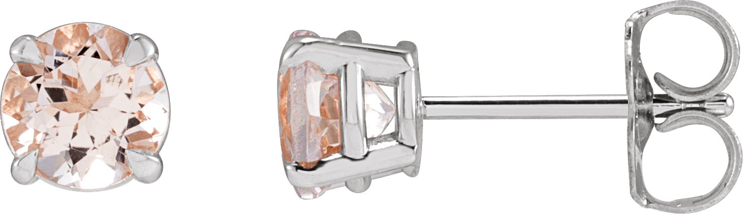 Round 4-Prong Claw Stud Earrings