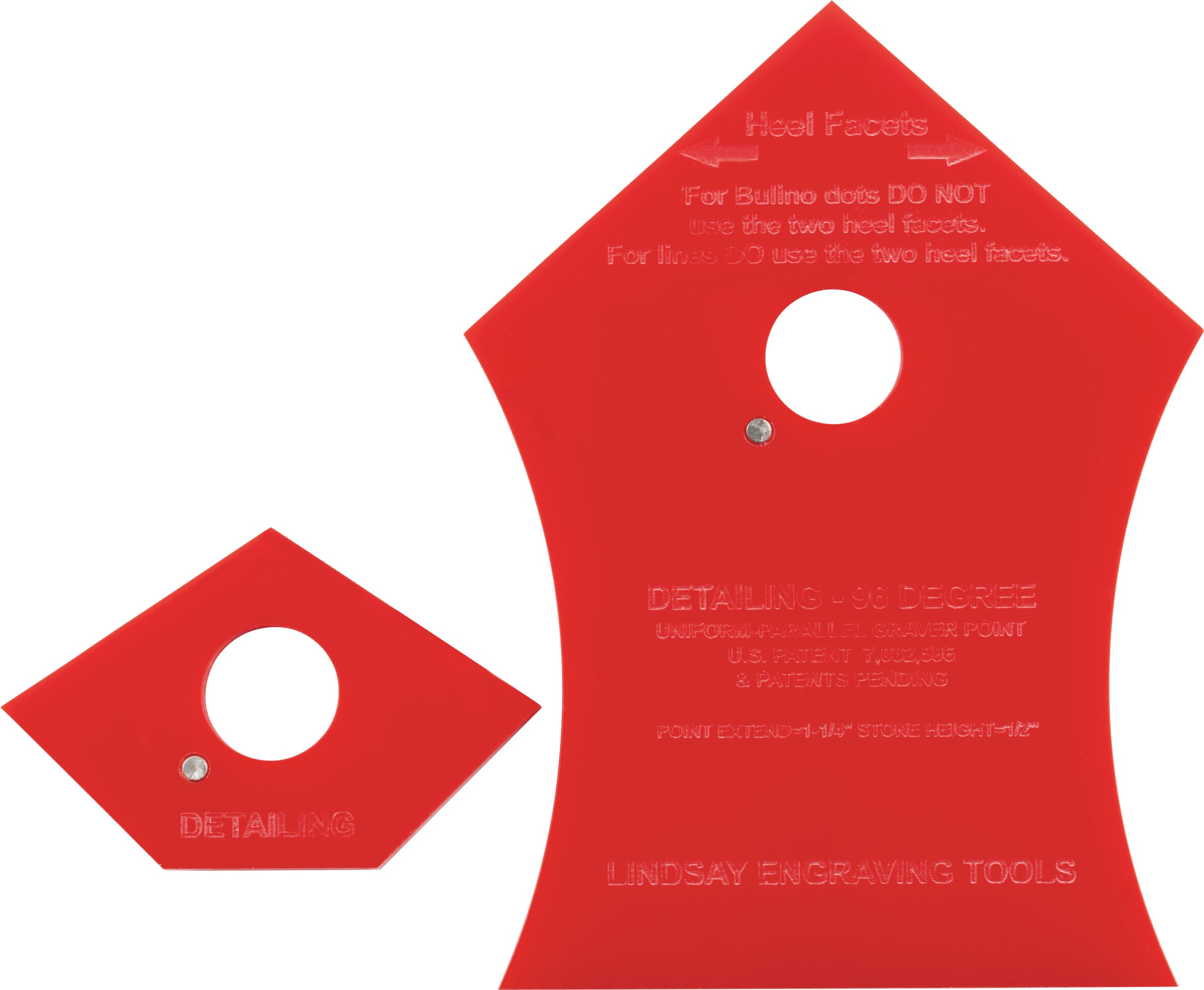Engraving Templates for use with Lindsay Engraving Sharpening Systems & Fixture