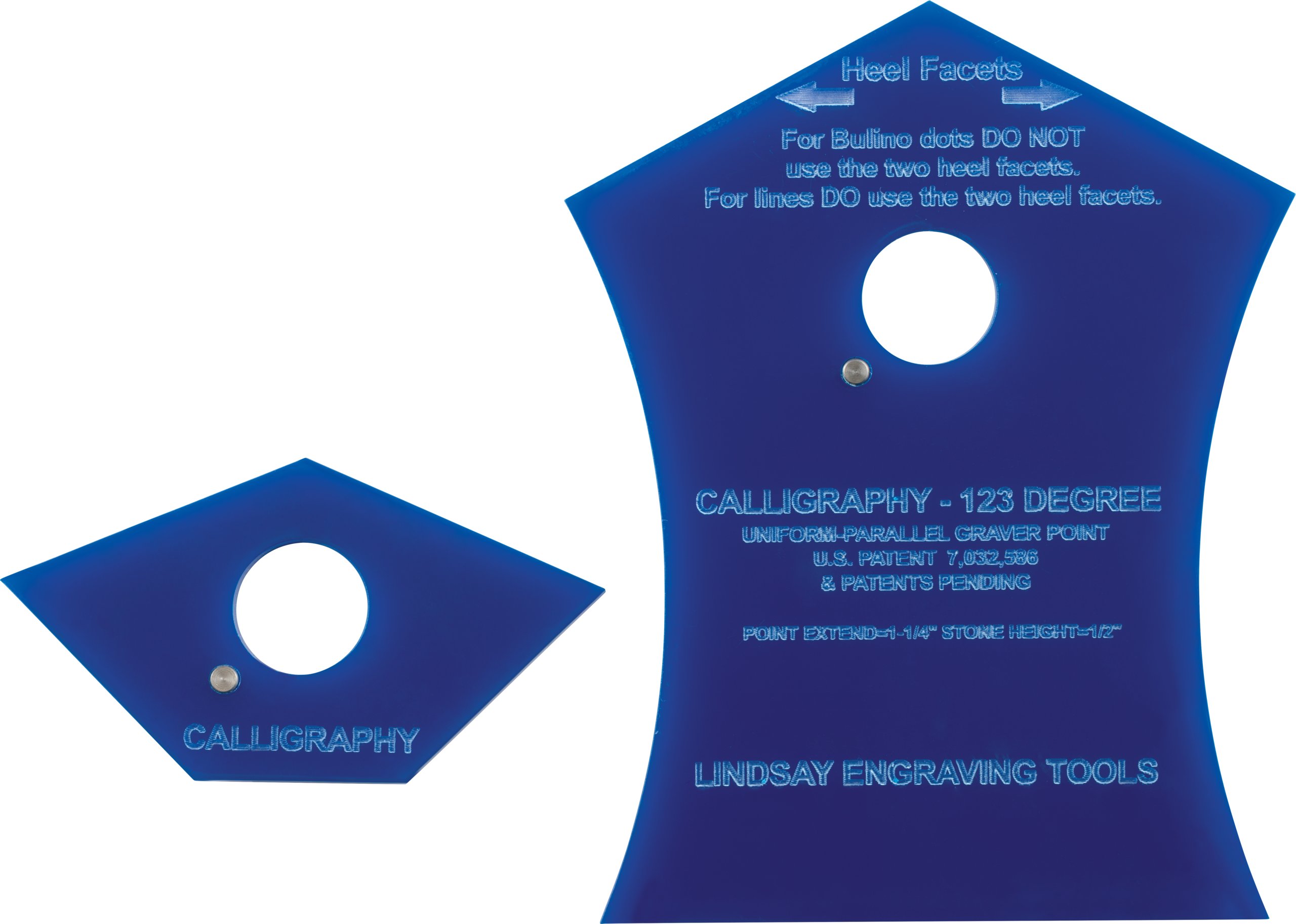 Engraving Templates for use with Lindsay Engraving Sharpening Systems & Fixture