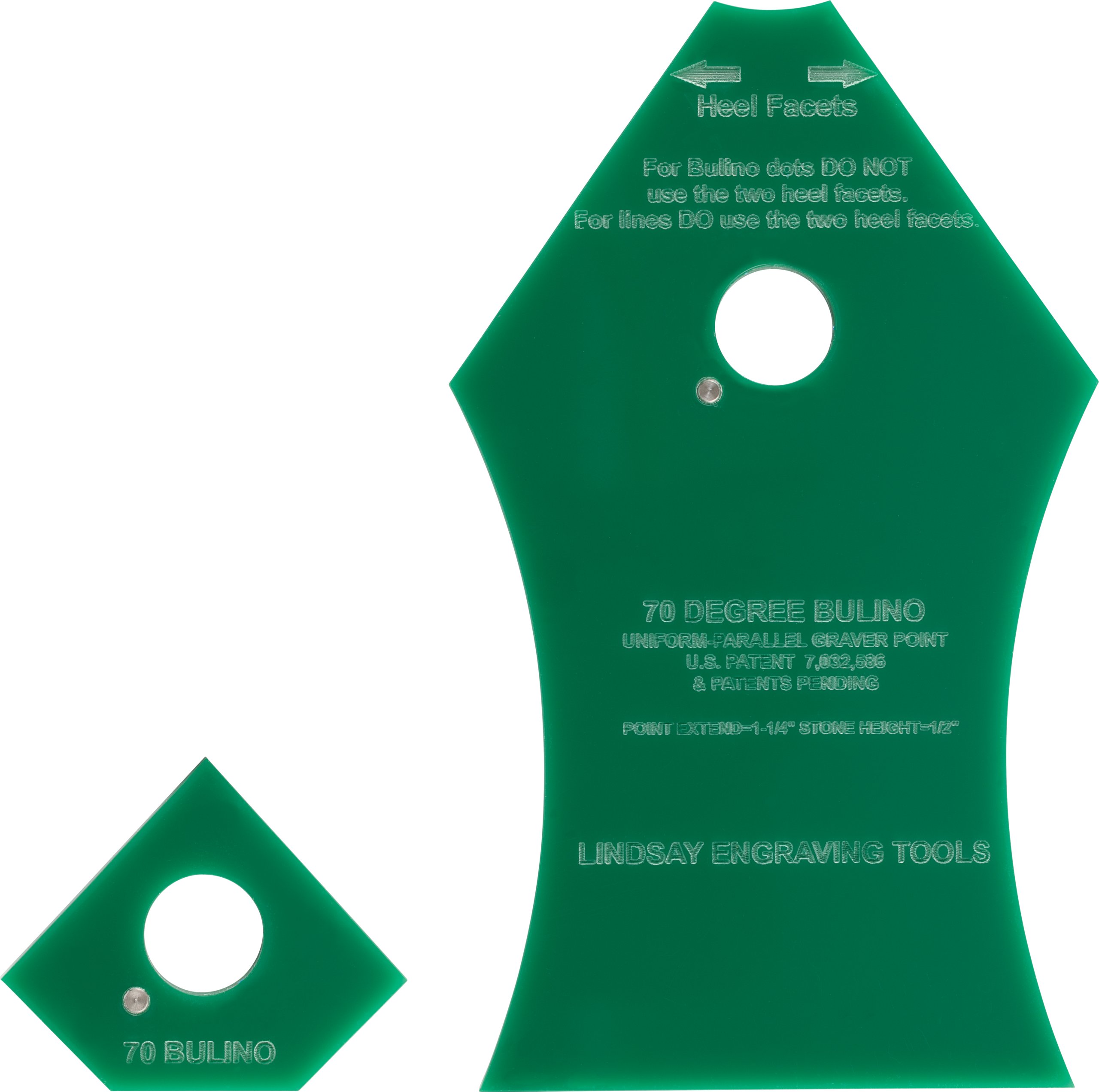 Engraving Templates for use with Lindsay Engraving Sharpening Systems & Fixture